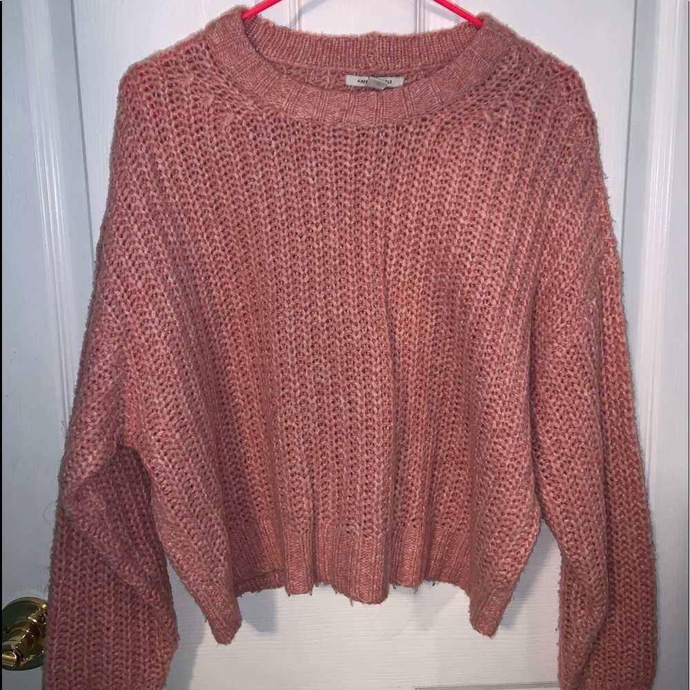 AE Pink Crew Neck Sweater